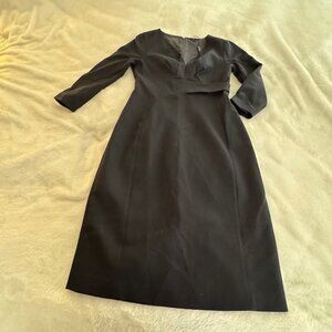 Elie Tahari Navy Wool Follie Dress Size 4 NWT
